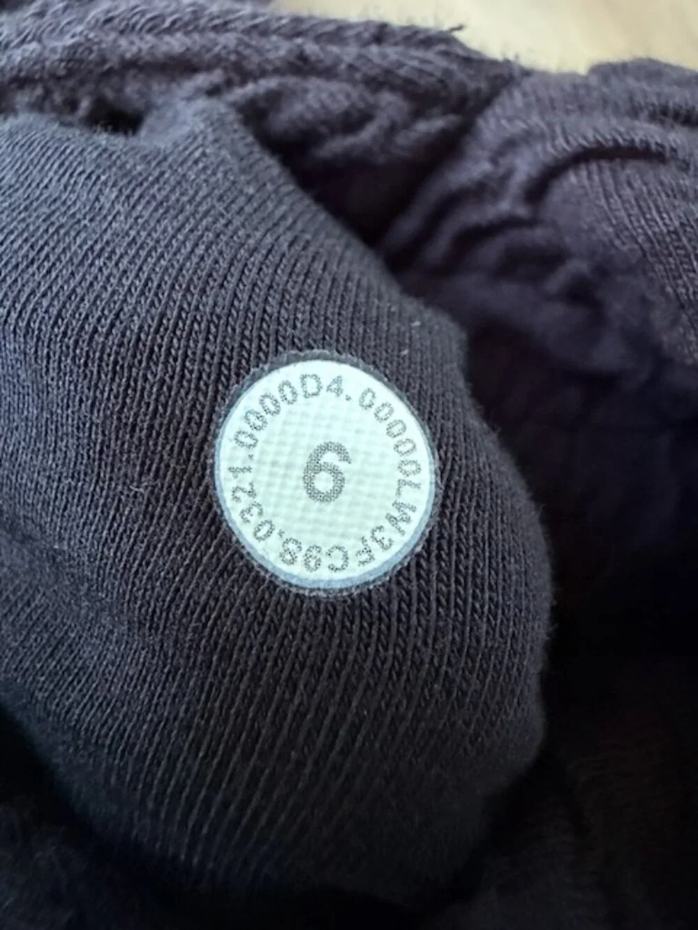 Lululemon Rippled Full Zip Jacket Black Sz 6